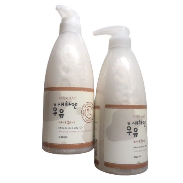 Sữa tắm trắng Welcos White Milk Body Wash 750ml Nhập Khẩu Hàn Quốc