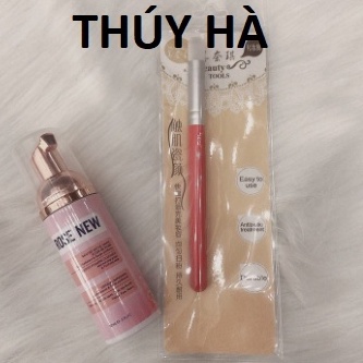 Combo vệ sinh siêu sach ( rose+ 1 cọ) _dụng cụ nối mi_mi fan_keo nối mi_THÚY HÀ
