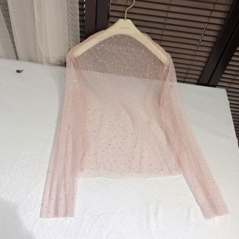 Áo Lưới Dài Tay Xuyên Thấu Gợi Cảm Thời Trang Mới 2022 Cho Nữ