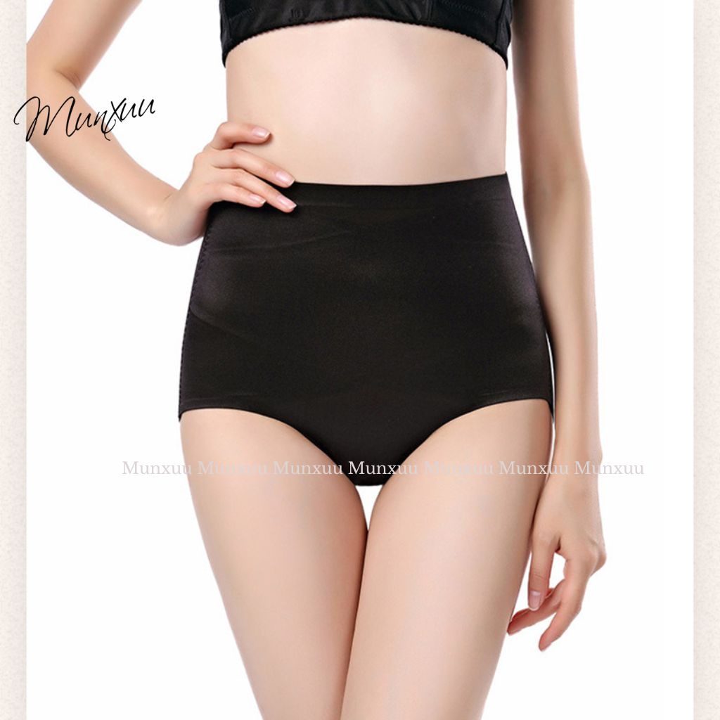 Quần gen bụng vải su lụa cao cấp MUNXUU có thanh nẹp định hình ôm bụng thon gọn nâng mông hiệu quả- GB13