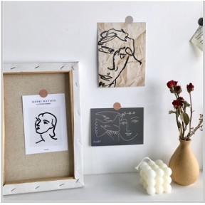 <24h delivery>W&G Home decoration wallpaper simple abstract Portrait card oil painting Picasso Art painting wall decoration background photo three piece set