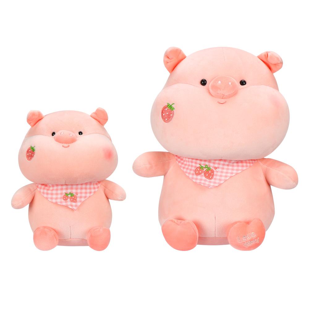 Thú Nhồi Bông Hình Chú Heo Màu Cầu Vồng Mềm Mại Đáng Yêu