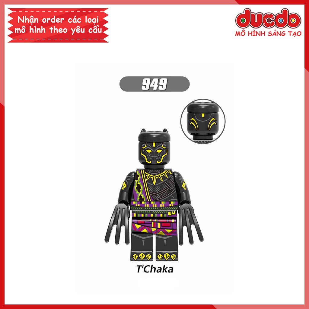 Minifigures T'Chaka, Observer, Jacket, Captain, Lee, Vulture, Vision, Pepper - Đồ chơi Lắp ghép Mini Iron Man XINH 0218