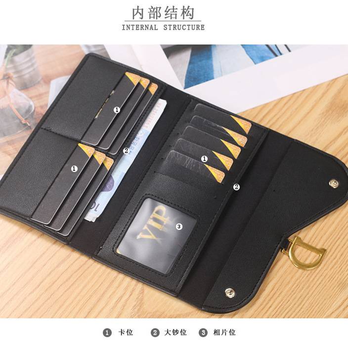 Ví Nữ Dáng Dài 20% Danh Thiếp Phong Cách Hàn Quốc Mới