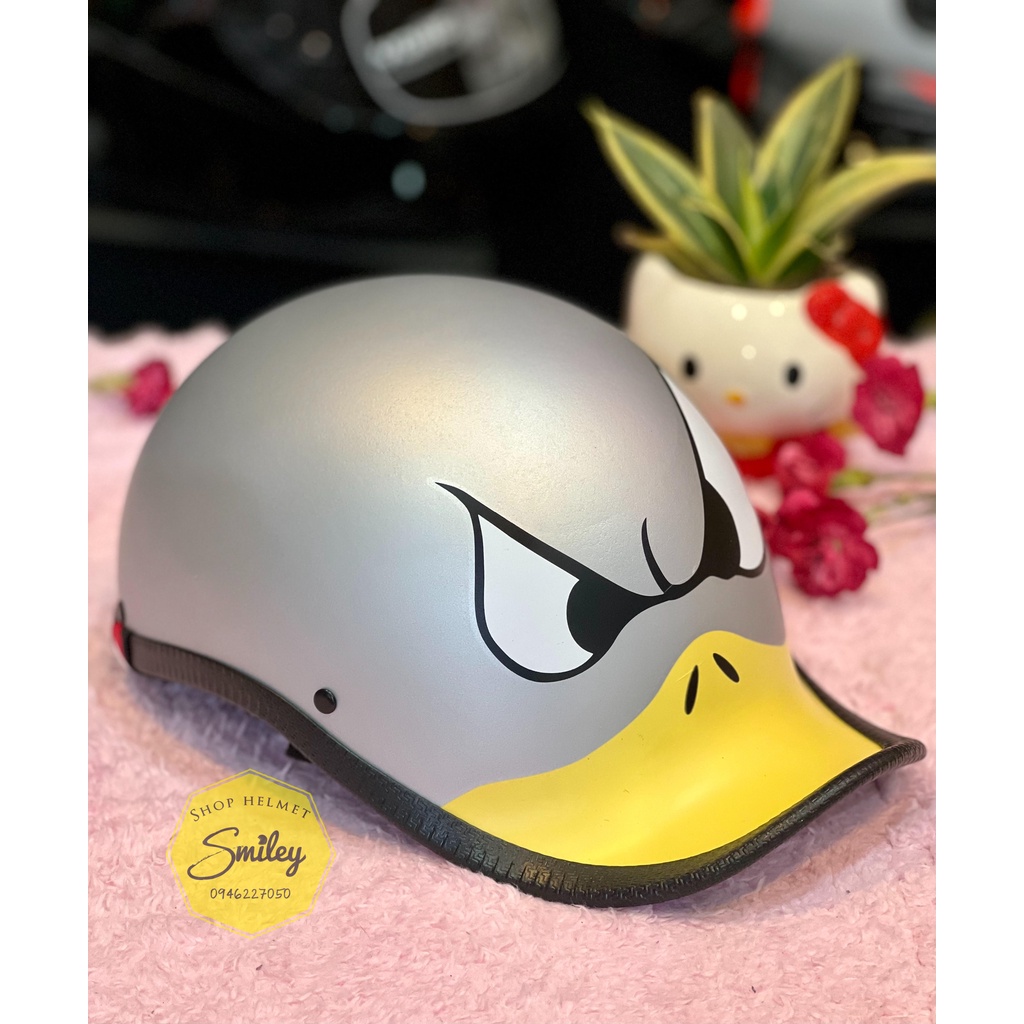 Nón bảo hiểm mỏ vịt cong thể thao chính hãng _ Smiley helmet