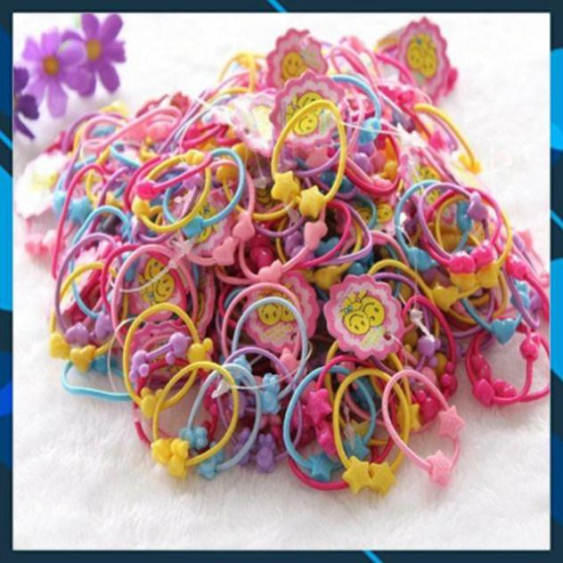 sét 50 dây buộc tóc cho bé