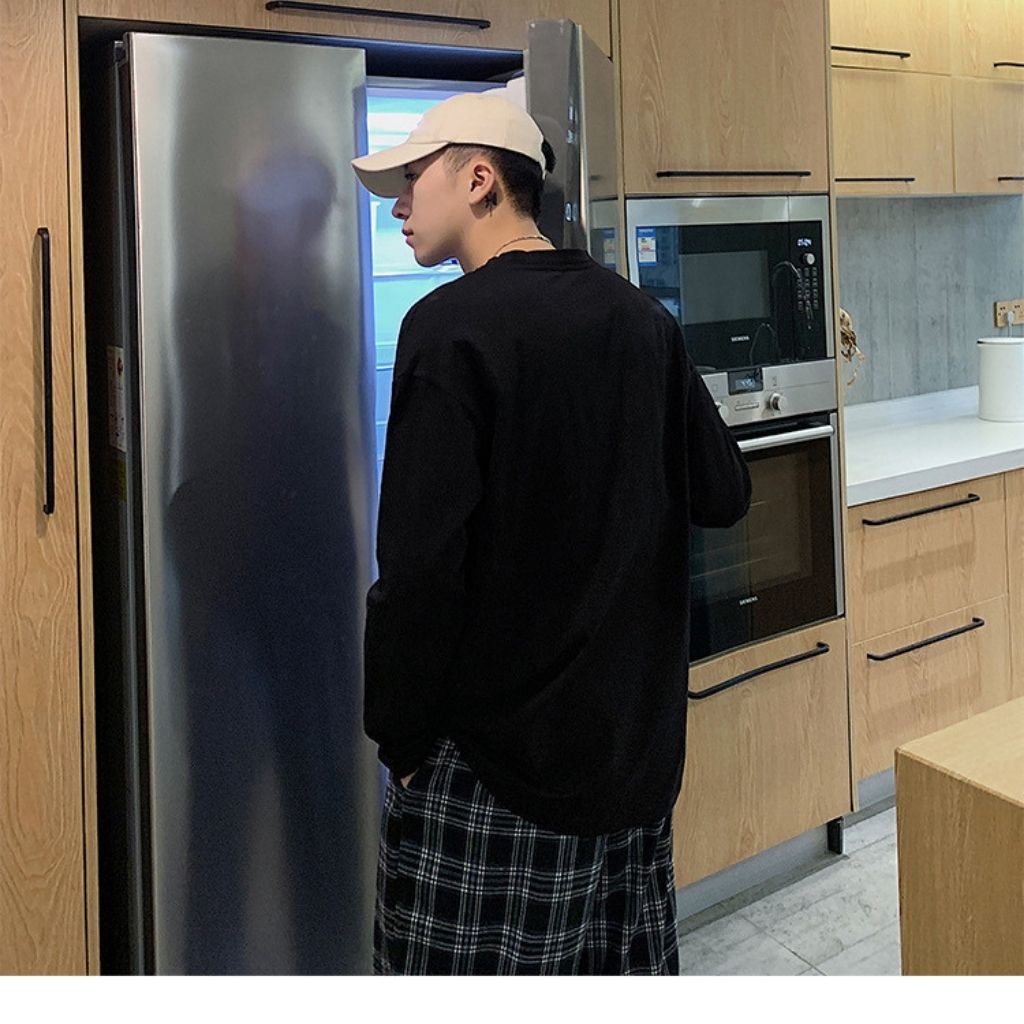 Áo Thun Nam Dài Tay Unisex. Áo thu đông trơn tay dài cổ tròn basic AT60