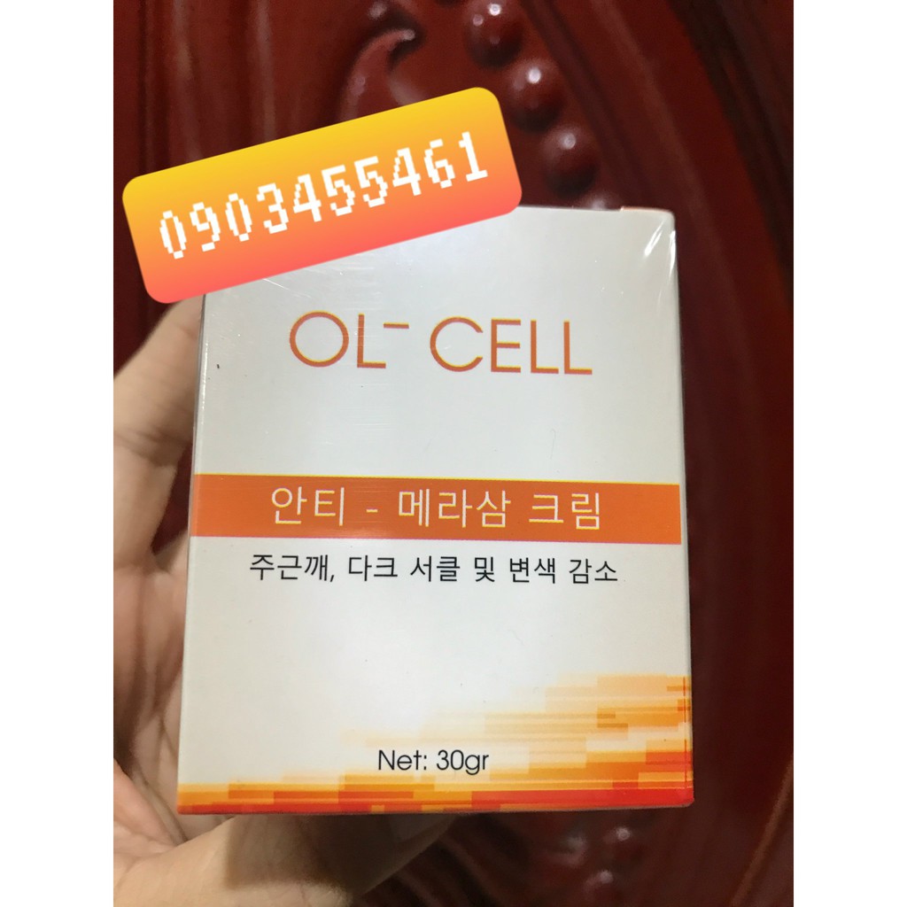 Combo trọn bộ 3 hộp giảm nám tàng nhang OL CEll mức độ thường