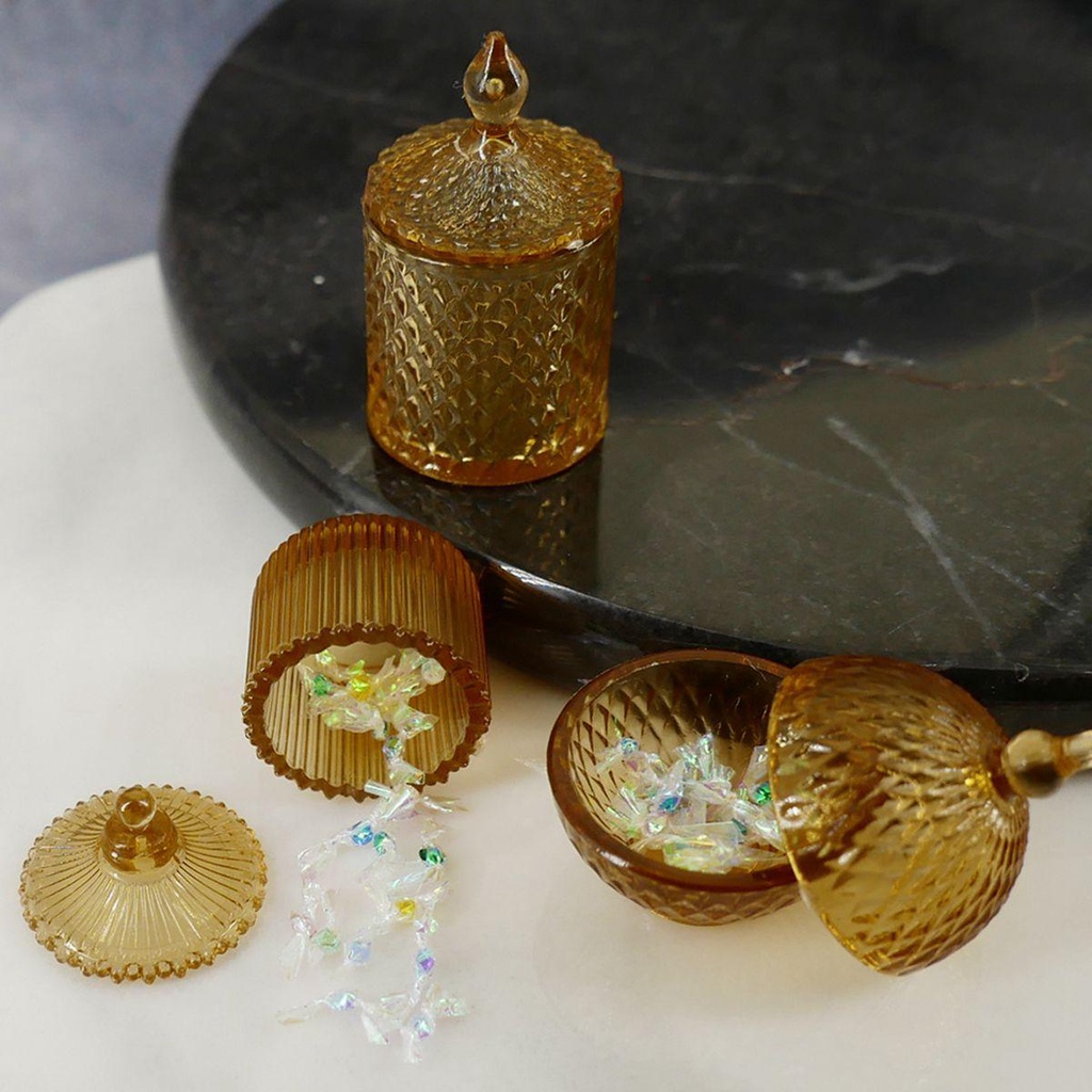 Set 3 Hũ Đựng Kẹo Mini Bằng Nhựa PVC