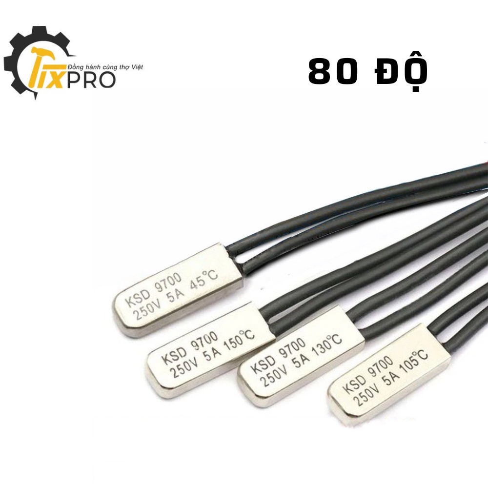 Rơ le nhiệt KSD9700 80 độ 5A 250V loại thường đóng