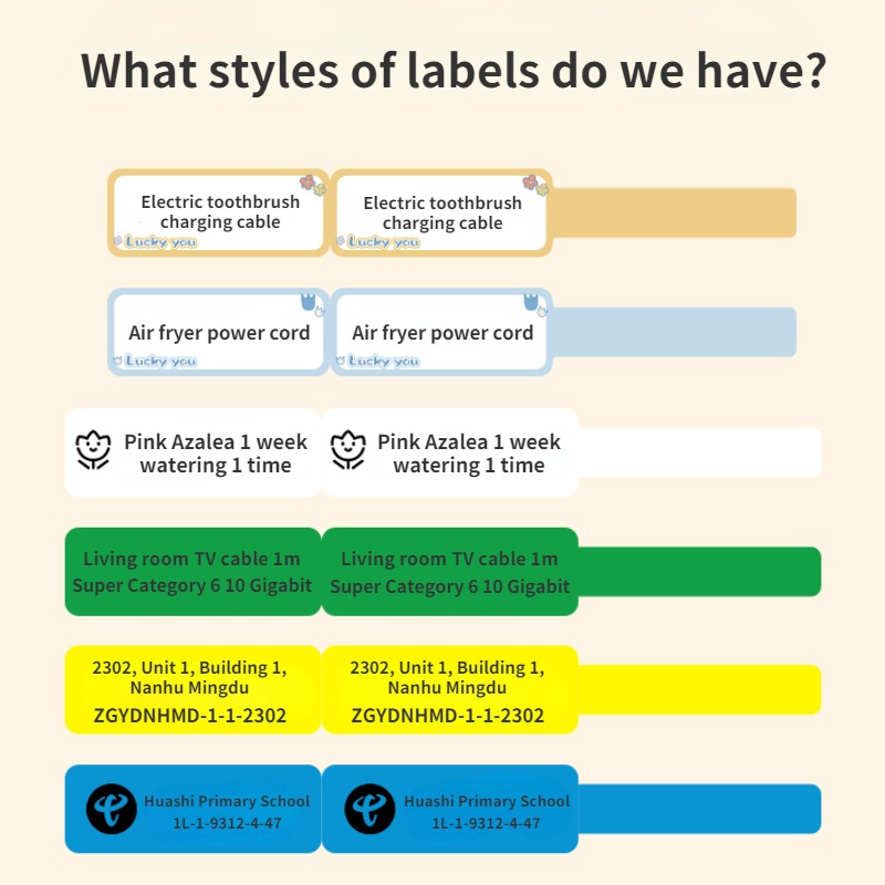 NIIMBOT D11/D110/D101/H1S Nhãn dán in không cần keo, nhãn giấy in giá, nhãn giá sản phẩm, nhãn dán cho trẻ nhỏ, nhãn phân loại mẫu giáo và tên, nhãn giấy.