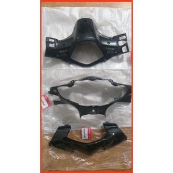 Bộ 3 ốp nhựa đầu đèn xe wave S110, RSX chính hãng HONDA đen