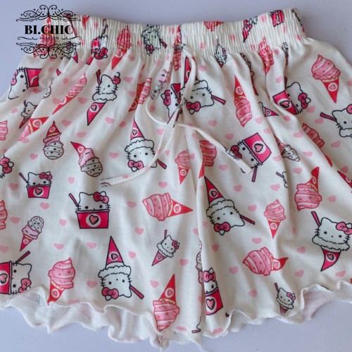 quần short nữ họa tiết Kitty - Bi.Chic - quần đùi nữ mặc nhà thoáng mát cực kỳ cute | WebRaoVat - webraovat.net.vn