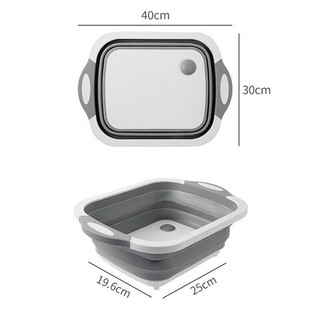 4 in 1 Multi-Board No More Tools Folding Cutting Board Storage Basket for Kitchen Fruit Vegetables