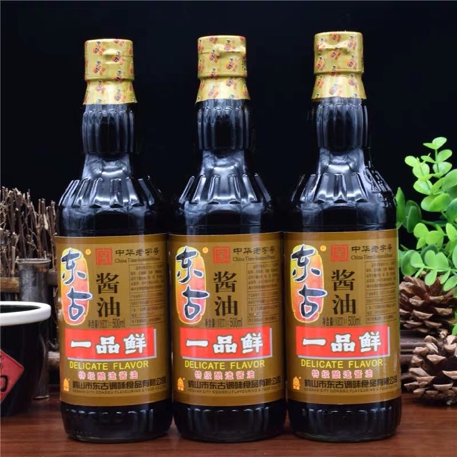 Sỉ 1 thùng xì dầu càng cua 12 chai nhãn tiếng trung chuẩn nội địa