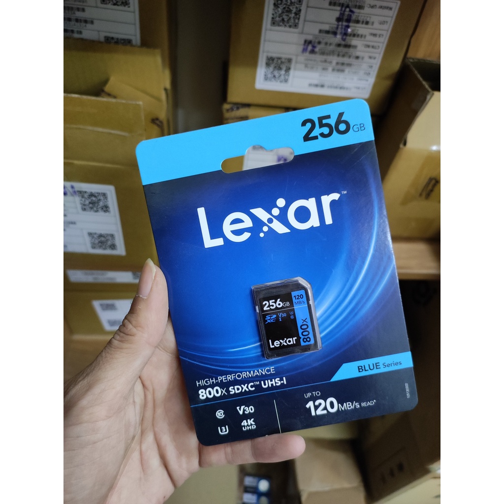 Thẻ nhớ máy ảnh LEXAR 800x SDHC /SDXC UHS-I Cards BLUE Series