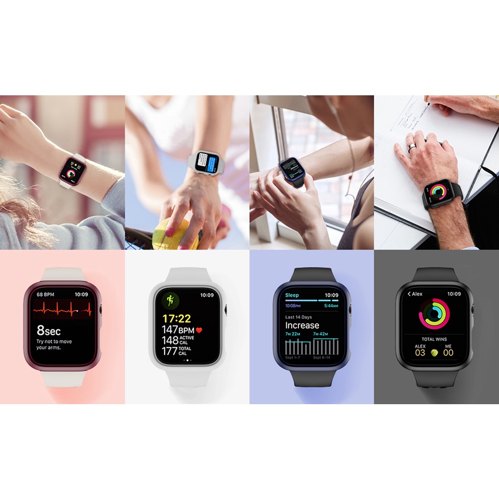 Ốp Bảo Vệ Mặt Đồng Hồ iWatch ultra 49mm 45mm 41mm 38mm 42mm 40mm 44mm SE 8 7 6 5