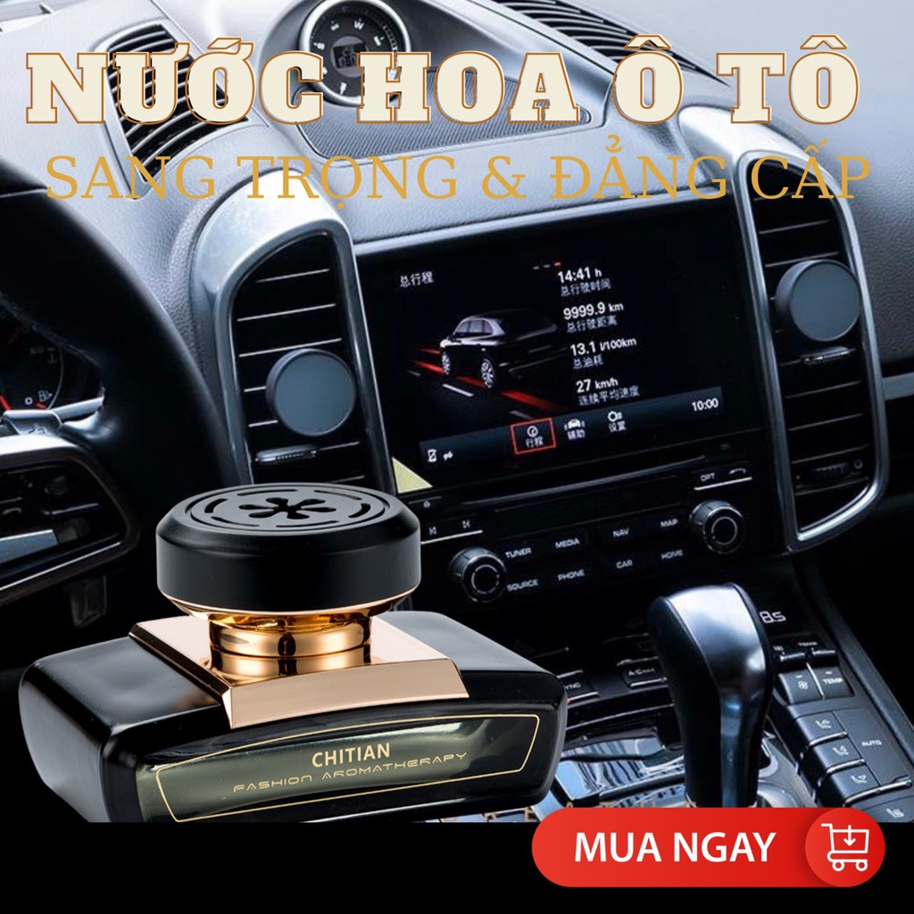 Nước hoa ô tô Chitian chính hãng tinh dầu xe hơi cao cấp đặt taplo ô tô khử mùi chống say xe hoàn toàn từ thiên nhiên