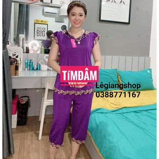 Đồ bộ lửng tay con cổ tim LêGiangShop