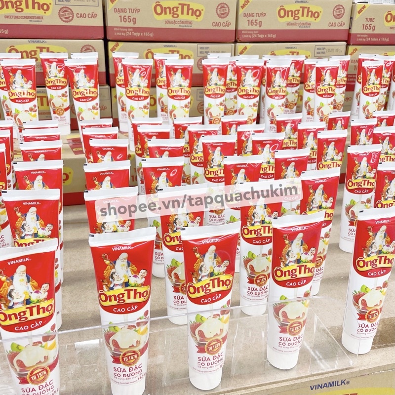 Sữa đặc ÔNG THỌ màu đỏ / socola / dâu dạng TUÝP 165G thơm ngon tiện lợi dễ bảo quản - tapquachukim