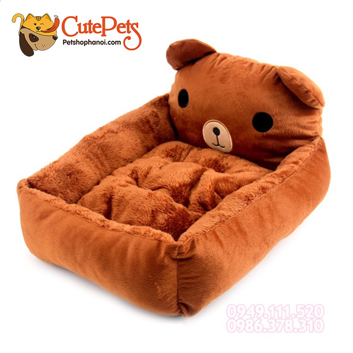 Đệm thú hình cute - Nệm chữ nhật 2 lớp cho thú cưng - CutePets