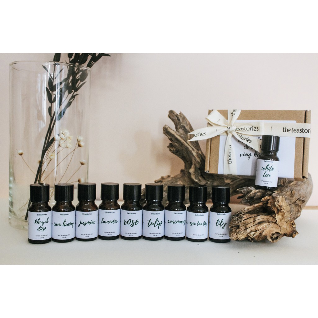 Tinh dầu đơn hương cao cấp 10ml tặng kèm thiệp xinh - The Tea Stories - Liệu pháp mùi hương