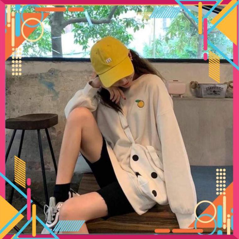 [Mặc là Auto Sang] Áo Sweater Thêu Trái Cây Hàn quốc form 60kg xì teen AD | BigBuy360 - bigbuy360.vn