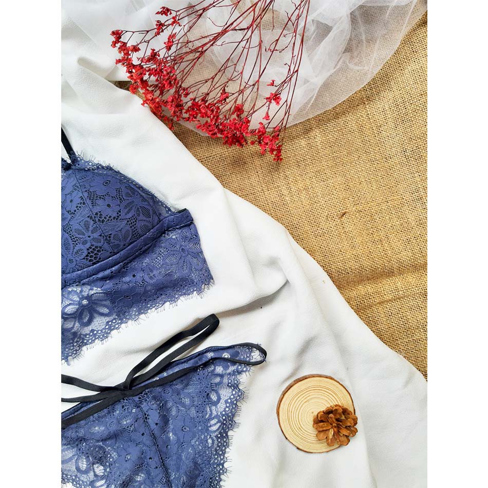 🌷RẺ VÔ ĐỊCH🌷Bộ đồ lót lông mi xanh sexy | BigBuy360 - bigbuy360.vn