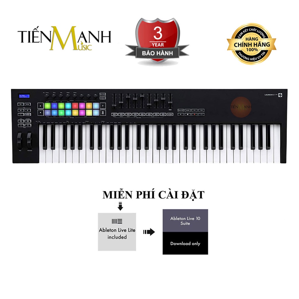 [Chính Hãng] Novation Launchkey 61 MK3 Bàn phím sáng tác - Sản xuất âm nhạc Producer Keyboard Controller