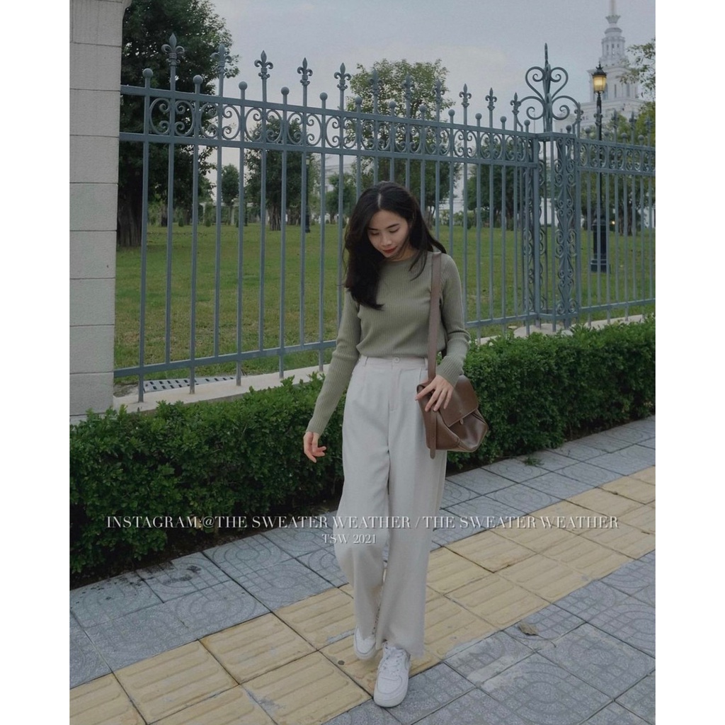 Quần vải suông ống rộng SV170