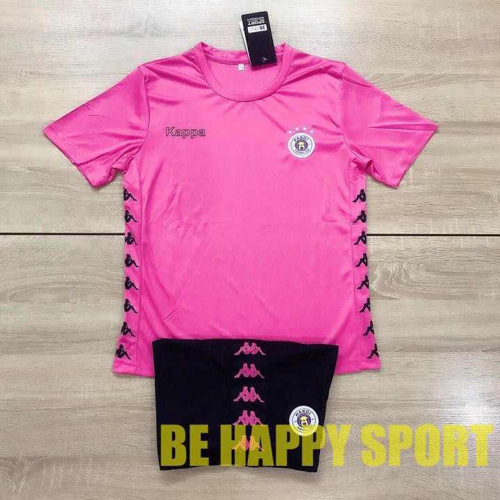 Quần Áo Trẻ Em Thể Thao CLB Hà Nội Hồng Đẹp Mới Nhất - Áo Đấu PP Bởi Be Happy Sport