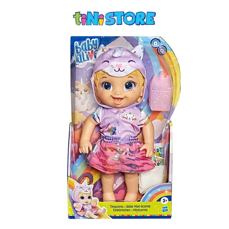 [Mã BMLT300 giảm 10% đơn 499K] Đồ chơi bé gái búp bê thời trang mèo con kỳ lân Baby Alive E9423