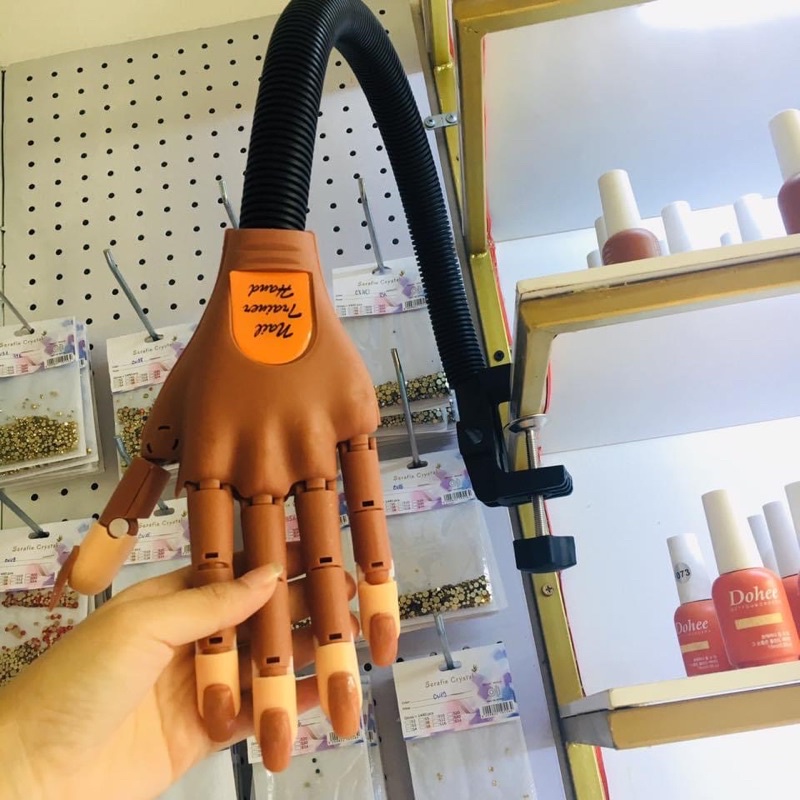 Bàn Tay Giả Học Nail Có Khớp Cử Động