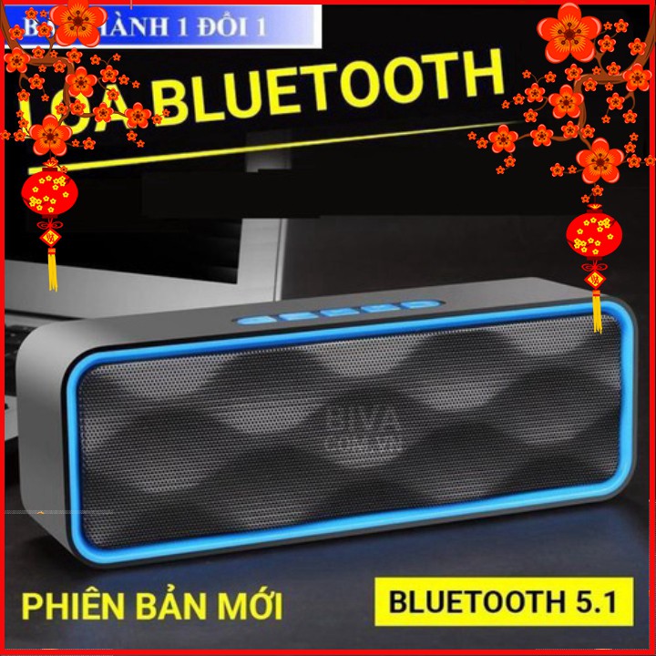 Loa bluetooth Cầm Tay Sc211, FM, Bluetooth Âm Thanh Cực Đỉnh