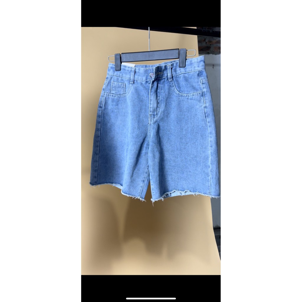 Quần jeans lửng ulzzang, jeans nữ phong cách unisex Lumi