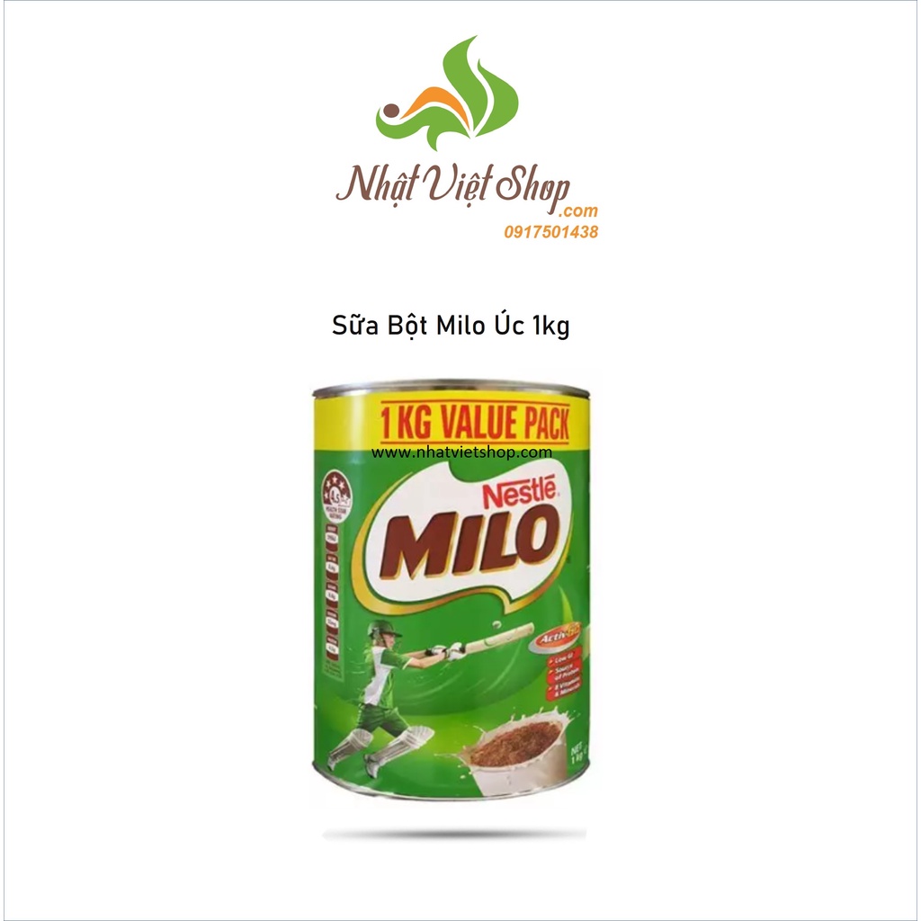 Sữa bột Nestlé Milo Úc 1000g (Date: JUN 2022)