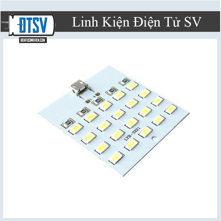Module 20 bóng LED siêu sáng nguồn micro USB 5VDC- Linhkiensv