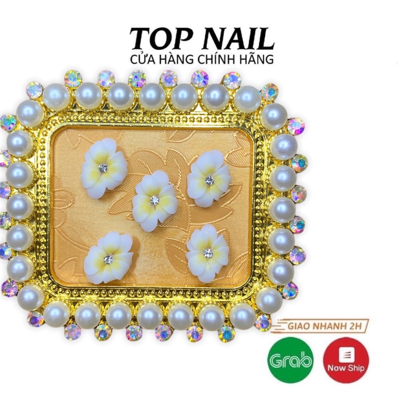 Hoa bột 9 cánh trang trí móng