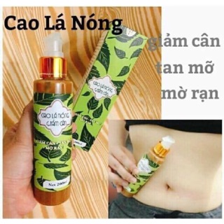 Cao lá nóng tan mỡ giảm cân