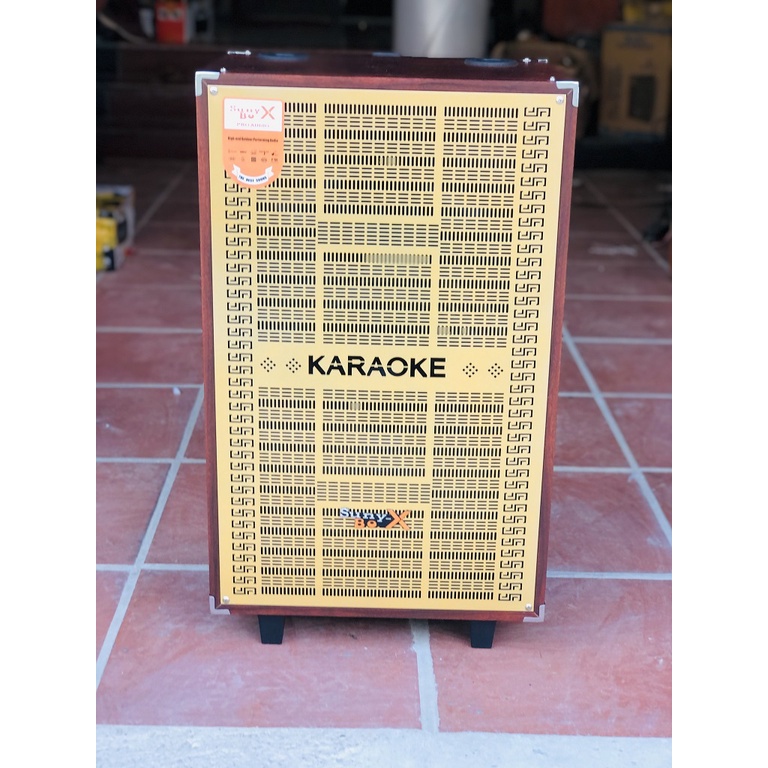Loa Kéo Karaoke Bass 40 2 đường tiếng Vỏ Gỗ Đời Mới Tặng 2 Micro Cao Cấp Siêu Hút Âm