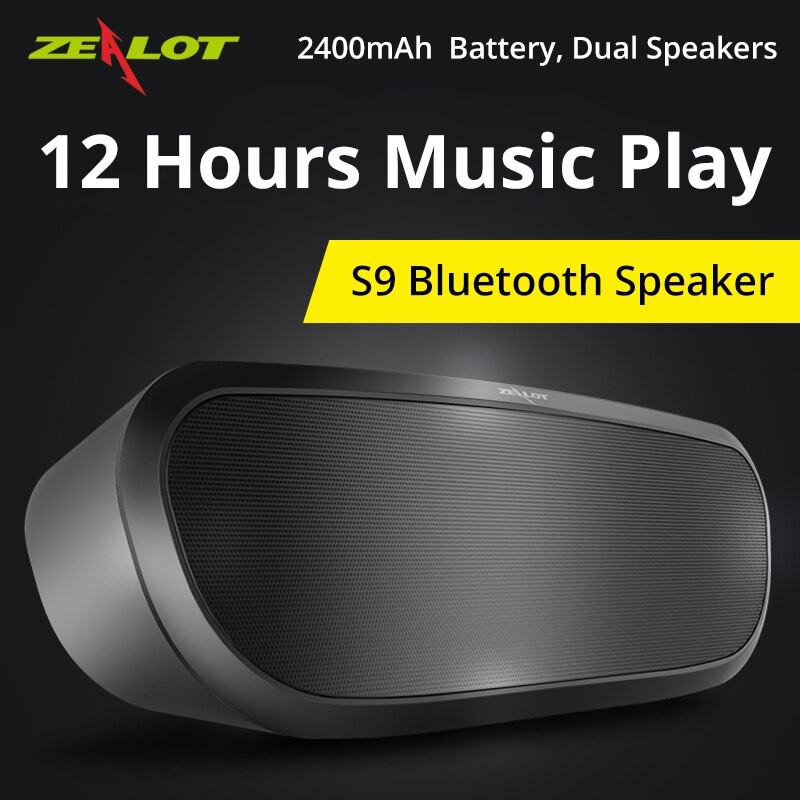 [Mã ELHACE giảm 4% đơn 300K] Loa Bluetooth Không Dây Hỗ Trợ Thẻ Nhớ TF ZEALOT S9 - Hàng Chính Hãng