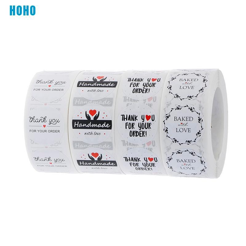Bộ 2 cuộn hình dán chữ Thank You For Your Order đáng yêu | BigBuy360 - bigbuy360.vn