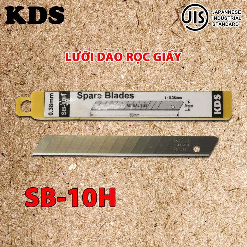 Lưỡi dao rọc giấy Nhật Bản 9mm KDS SB-10H