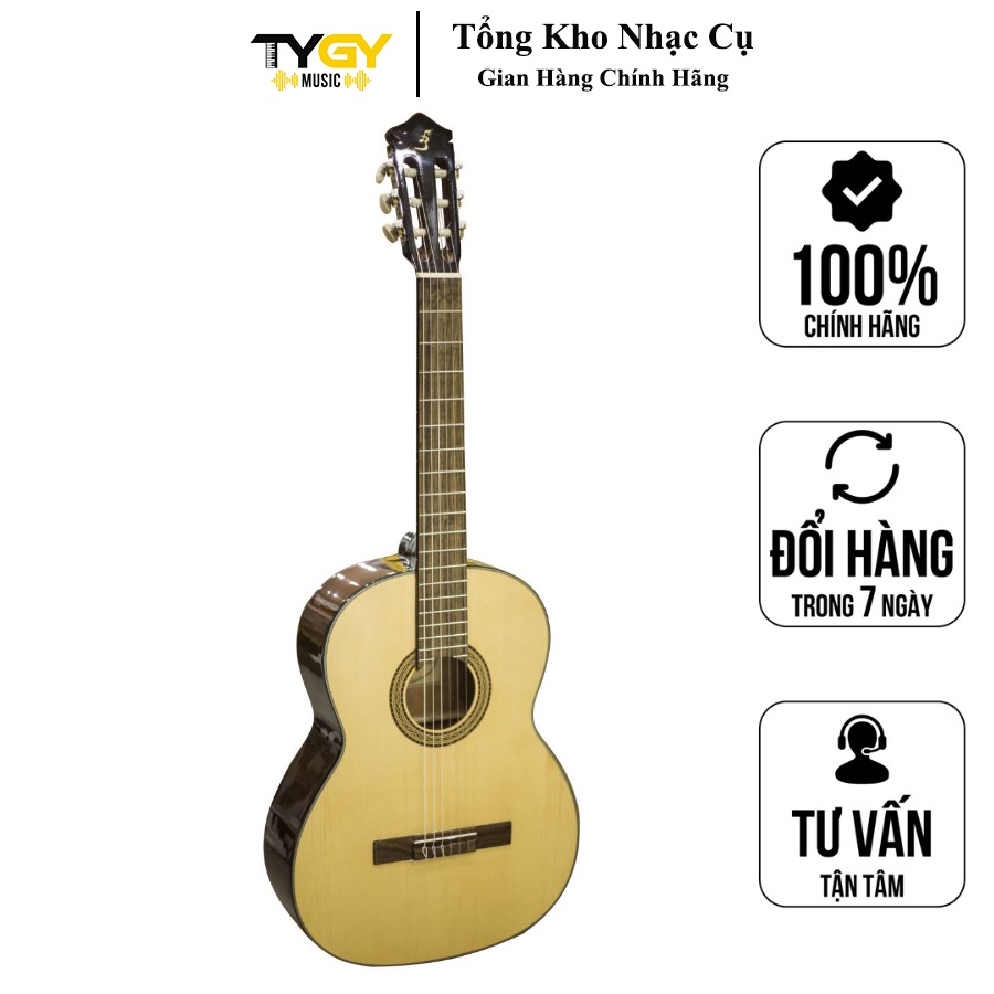 Đàn Guitar Classic Handmade Việt Nam C120 Thương Hiệu Ba Đờn Full Solid Chất Lượng Tốt -Tặng Kèm Bao Đàn,Capo,Pick