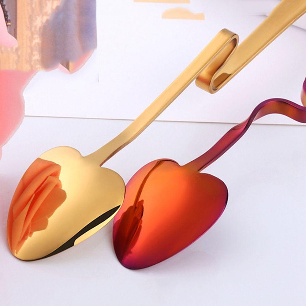 1 Muỗng Khuấy Cà Phê / Kem / Tráng Miệng Bằng Thép Không Gỉ