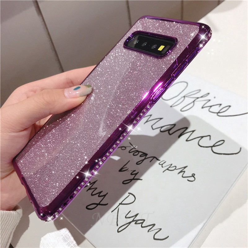 Ốp điện thoại TPU mềm đinh đá giả lấp lánh cho Samsung Galaxy S10 Plus S10e S10 5G M10 M20 M30 M30S | BigBuy360 - bigbuy360.vn