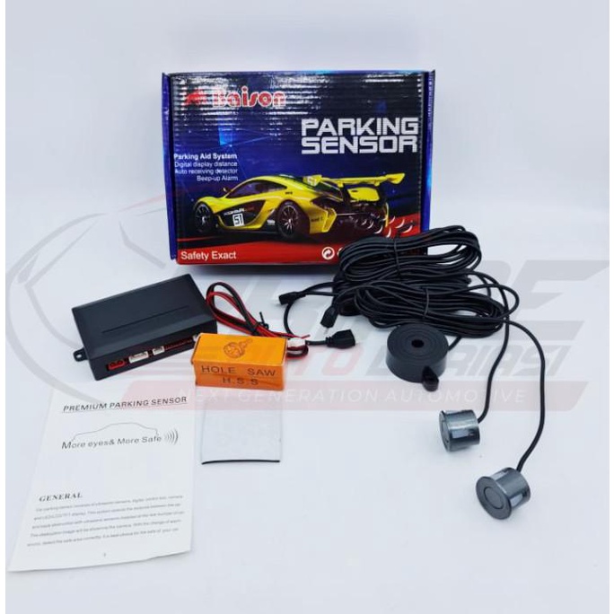 Thiết Bị Cảm Biến Đỗ Xe 2 Điểm Màu Xám/Xám Tiện Dụng Cho Xe Hơi