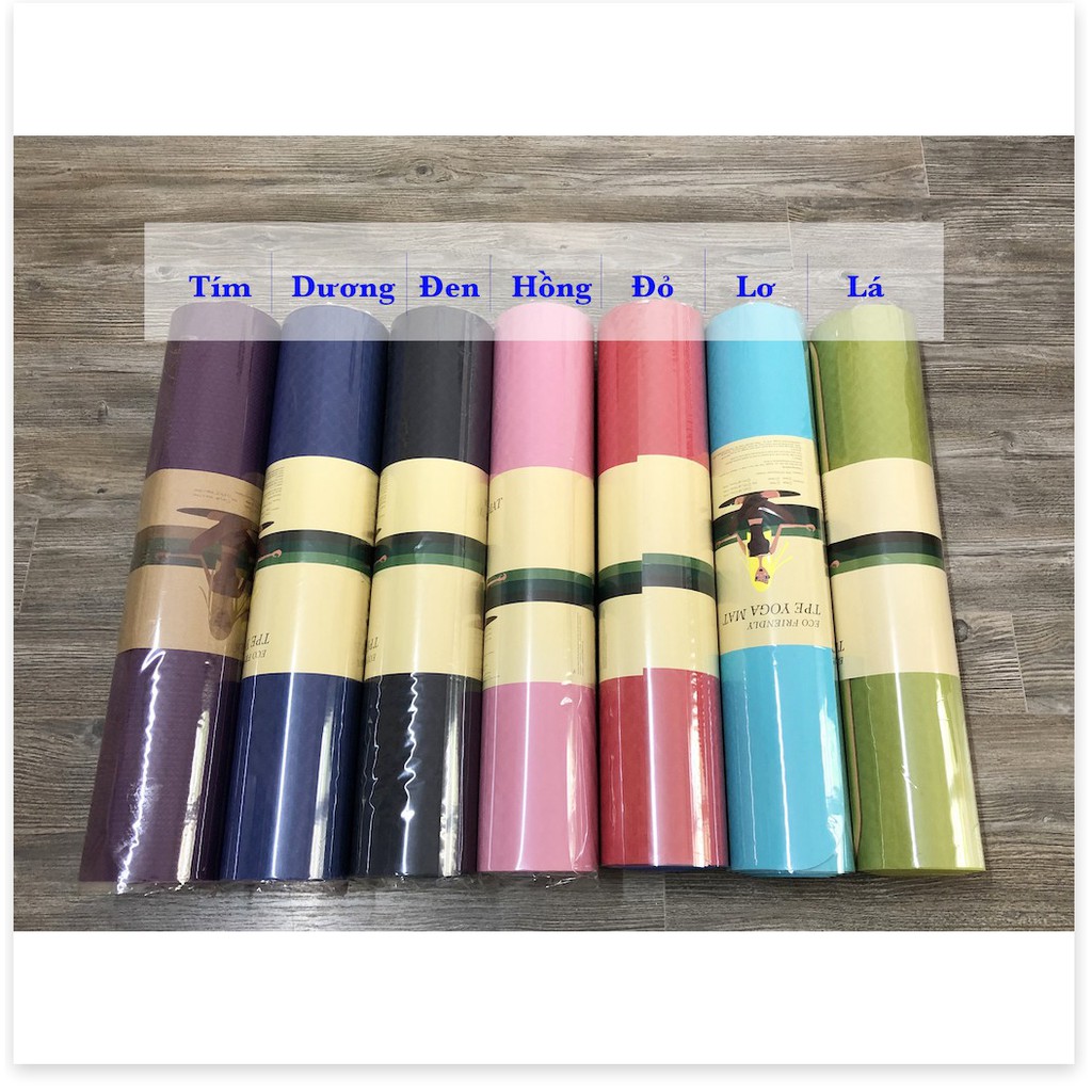 [FREESHIP❤️] THẢM TẬP YOGA TPE CAO CẤP 2 LỚP 6MM