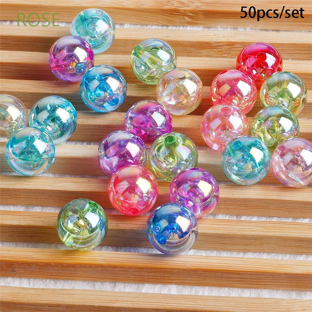 Hạt Nhựa Acrylic Màu Sắc Làm Trang Sức Thủ Công Diy