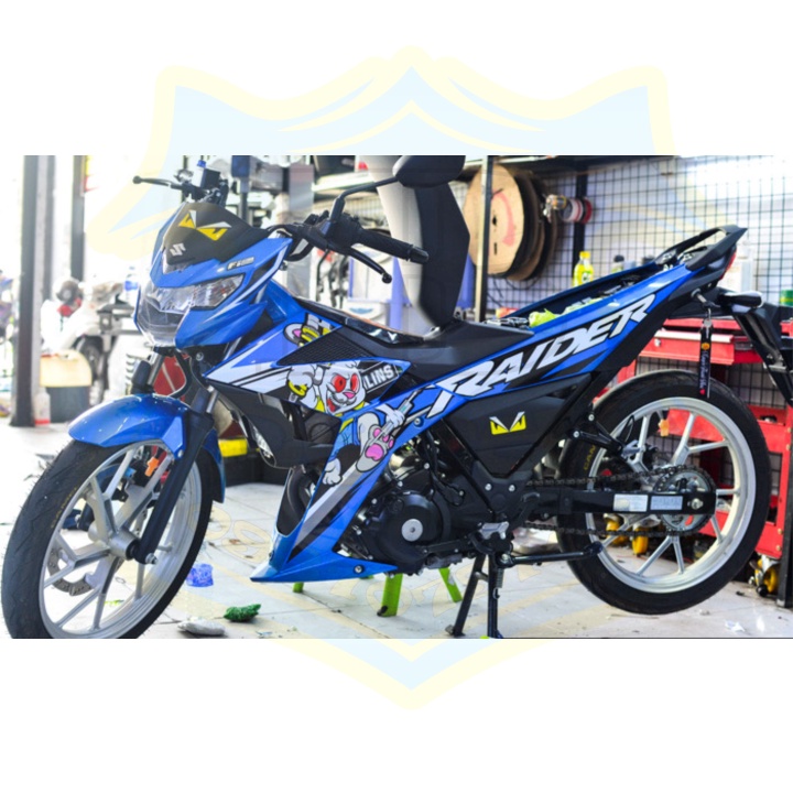 ( Quí khách vui lòng mang ra tiệm cho thợ dán ) Tem satria fi thỏ cầm phuộc